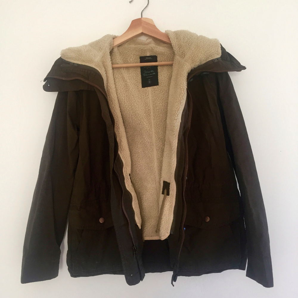 Gap Twill Fleece Lined Hooded Parka